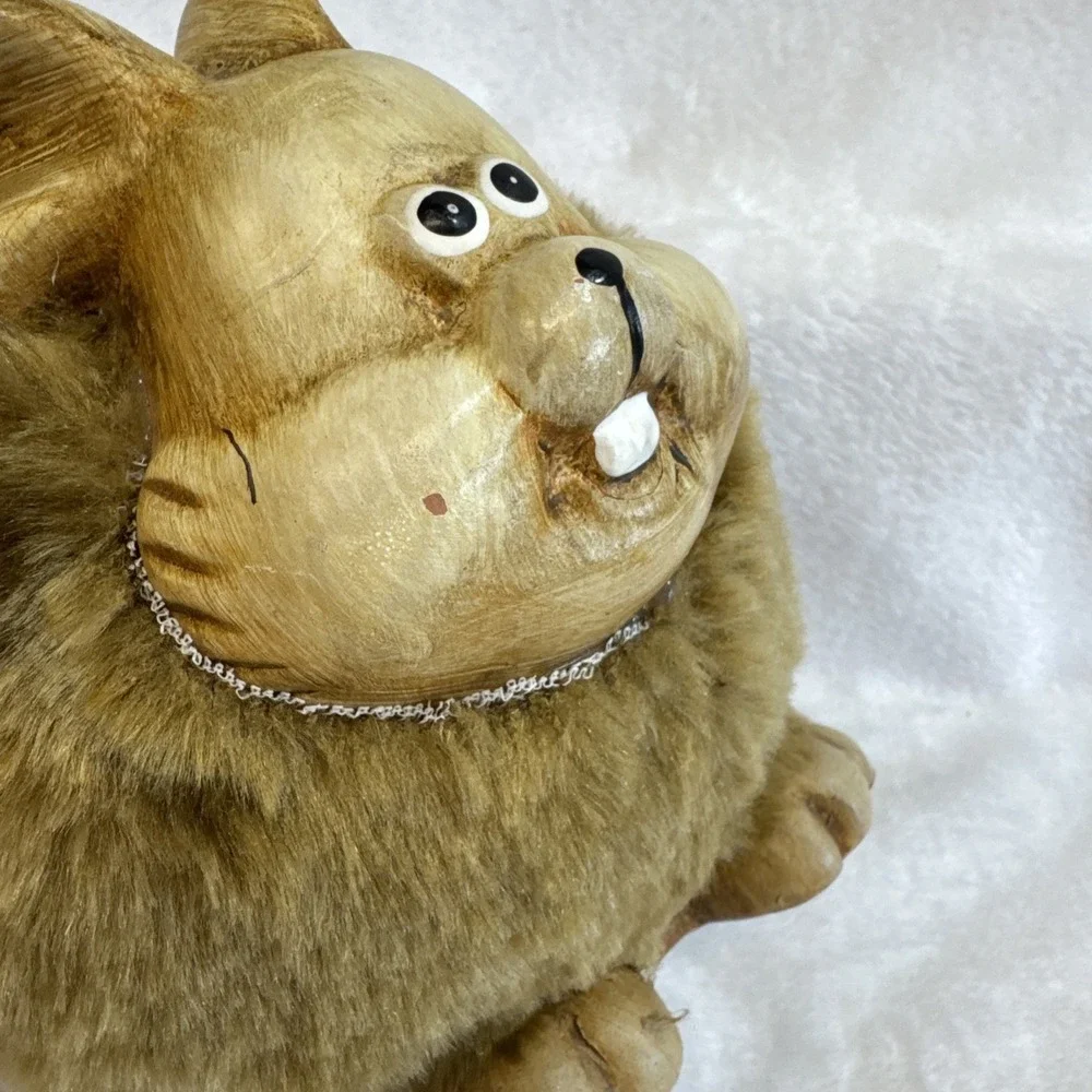 Vintage Ceramic Bunny Rabbit Planter Fuzzy Easter Decor‎ Cute Novelty